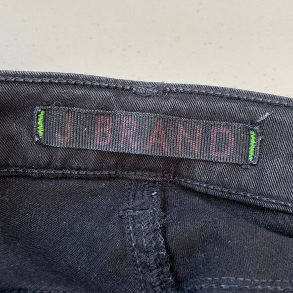 J.Brand Skinny Jeans Mid Rise‎ Five Pocket Stretch Fabric Sleek Black Women's 28 - Picture 5 of 12